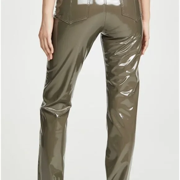 Rag & Bone Nina High Rise Jean Cigarette Vinyl Pants - Picture 3 of 6